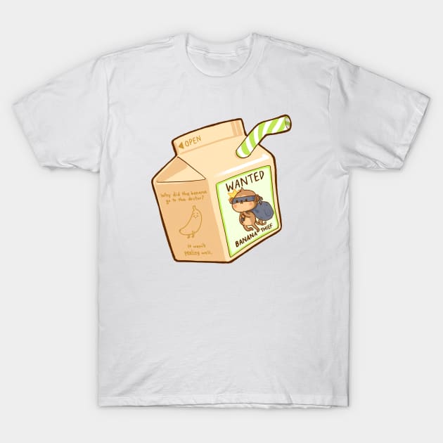 Monkey banana milk T-Shirt by vooolatility